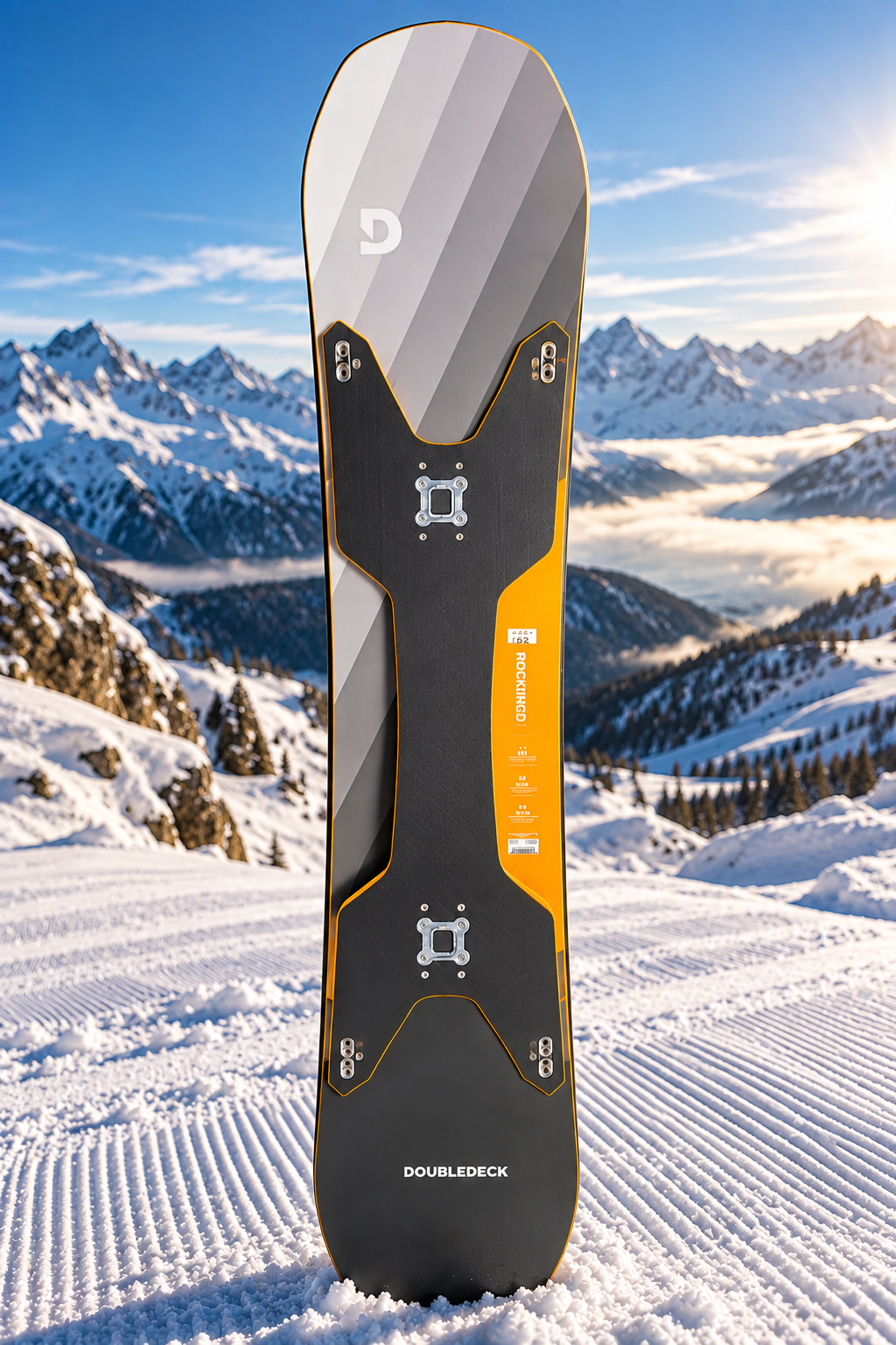 DOUBLEDECK Rocking Gold snowboard at GERBER SPORTS Kühtai