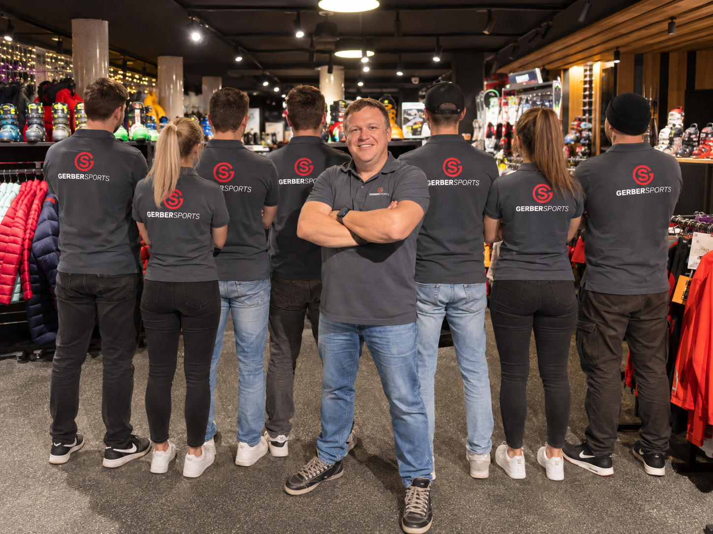 GERBER SPORTS Team im Skishop in Kühtai – gemeinsames Team-Symbolbild
